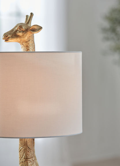 Ferrison - Gold Finish - Poly Table Lamp - Hornell Furniture Outlet