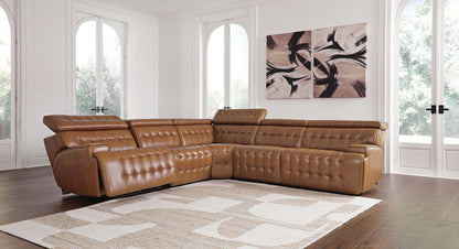 Temmpton - Power Reclining Sectional - Hornell Furniture Outlet