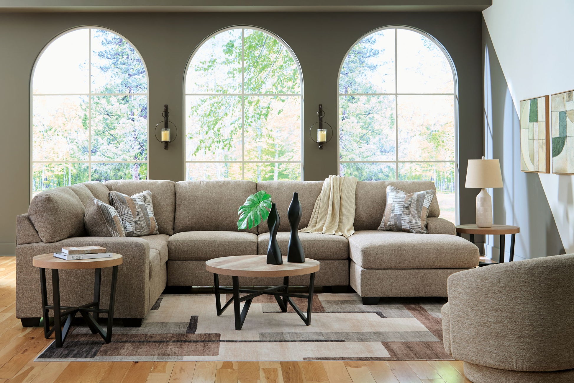 Newellen - Sectional - Hornell Furniture Outlet