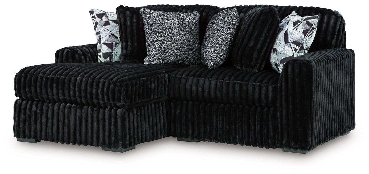 Midnight - Madness - Sectional - Hornell Furniture Outlet