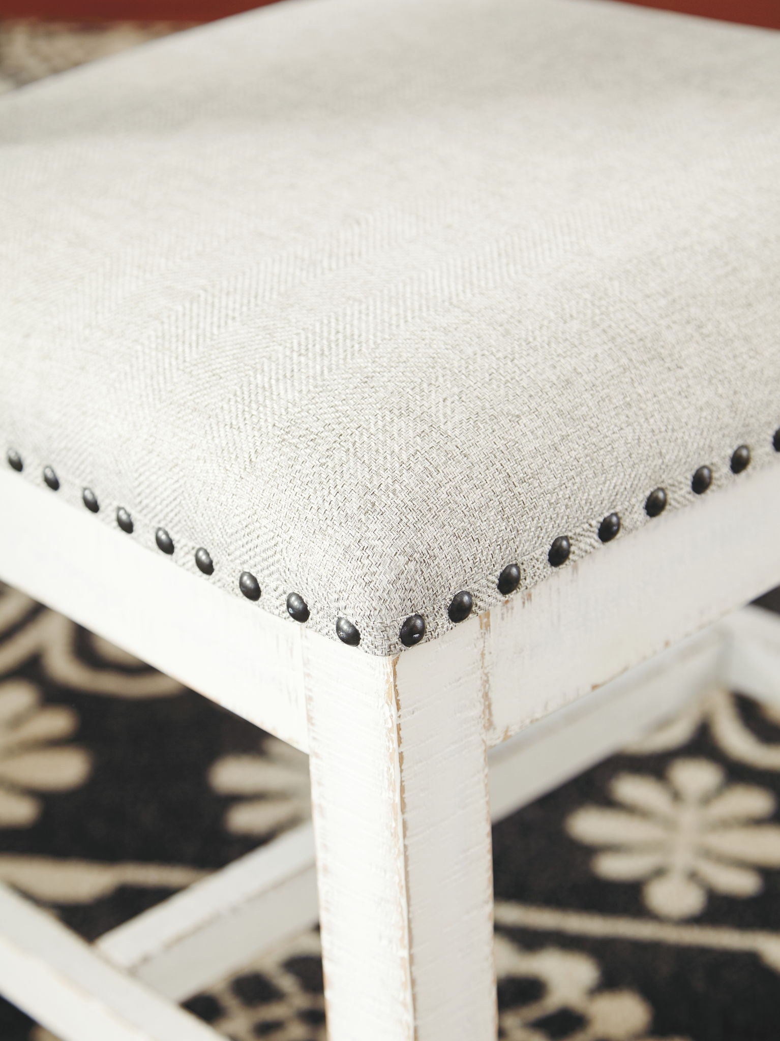 Valebeck - Beige / White - Dining UPH Side Chair (Set of 2) - Hornell Furniture Outlet
