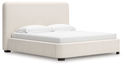 Brintstreet - Beige - King Upholstered Bed - Hornell Furniture Outlet