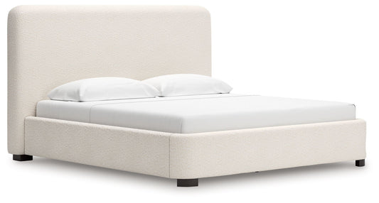 Brintstreet - Beige - King Upholstered Bed - Hornell Furniture Outlet