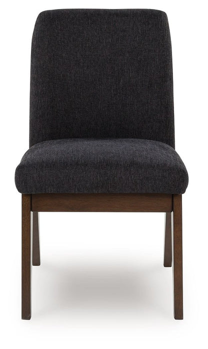 Dilenno - Dark Brown - Dining Upholstered Side Chair (Set of 2) - Hornell Furniture Outlet