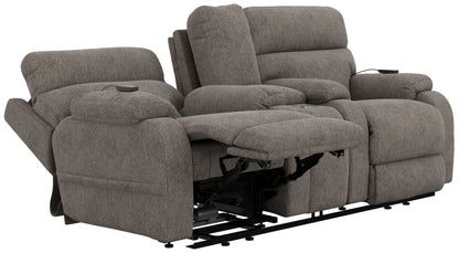 Regenerator - Dual Lift Power Headrest Console Loveseat With CR3 Heat/Massage/Lumbar/Zero Gravity - Hornell Furniture Outlet