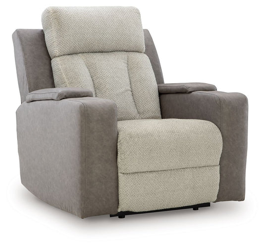 WhipLash - Sisal - Power Recliner With Adj Headrest - Hornell Furniture Outlet