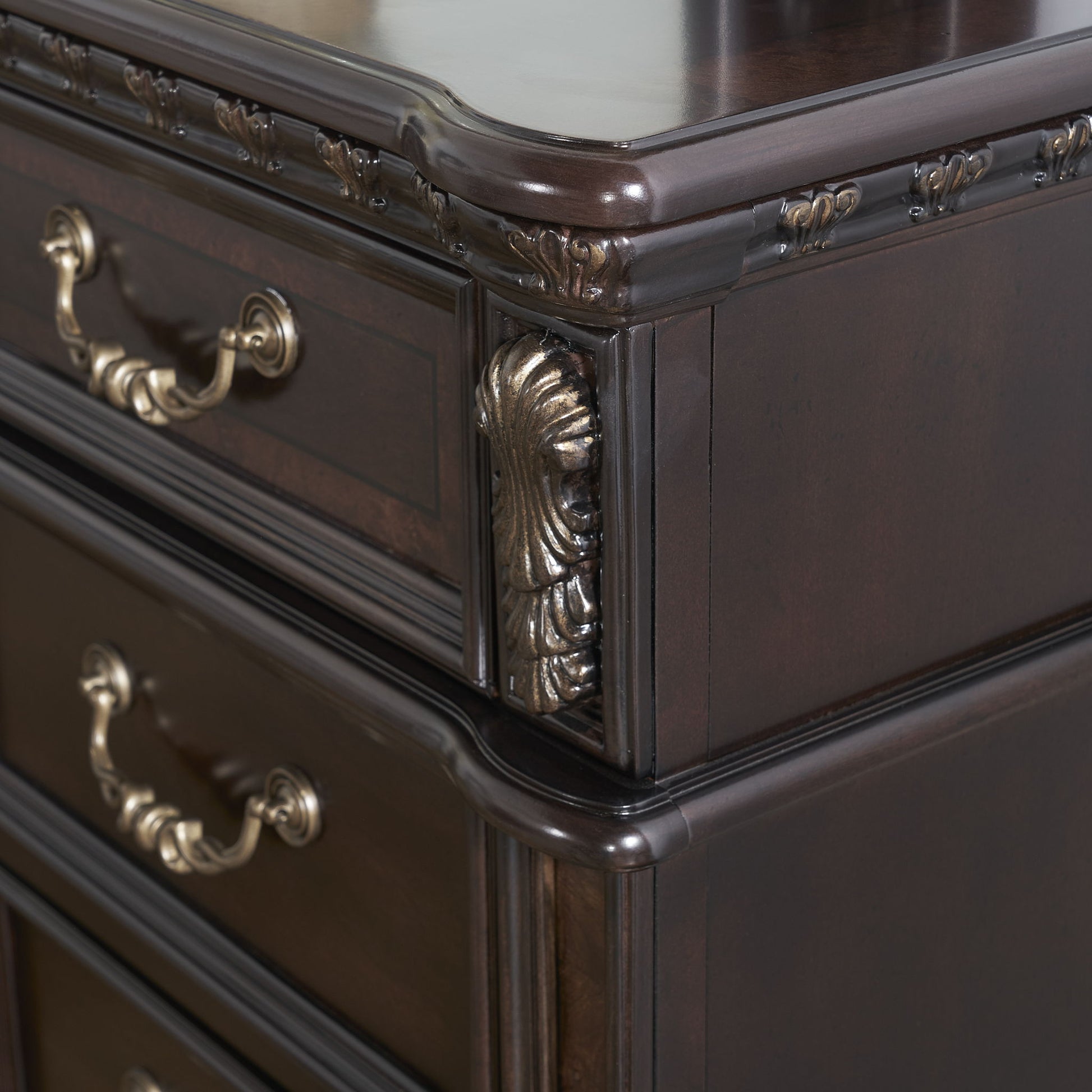 Monte Carlo - Nightstand - Dark Brown - Hornell Furniture Outlet