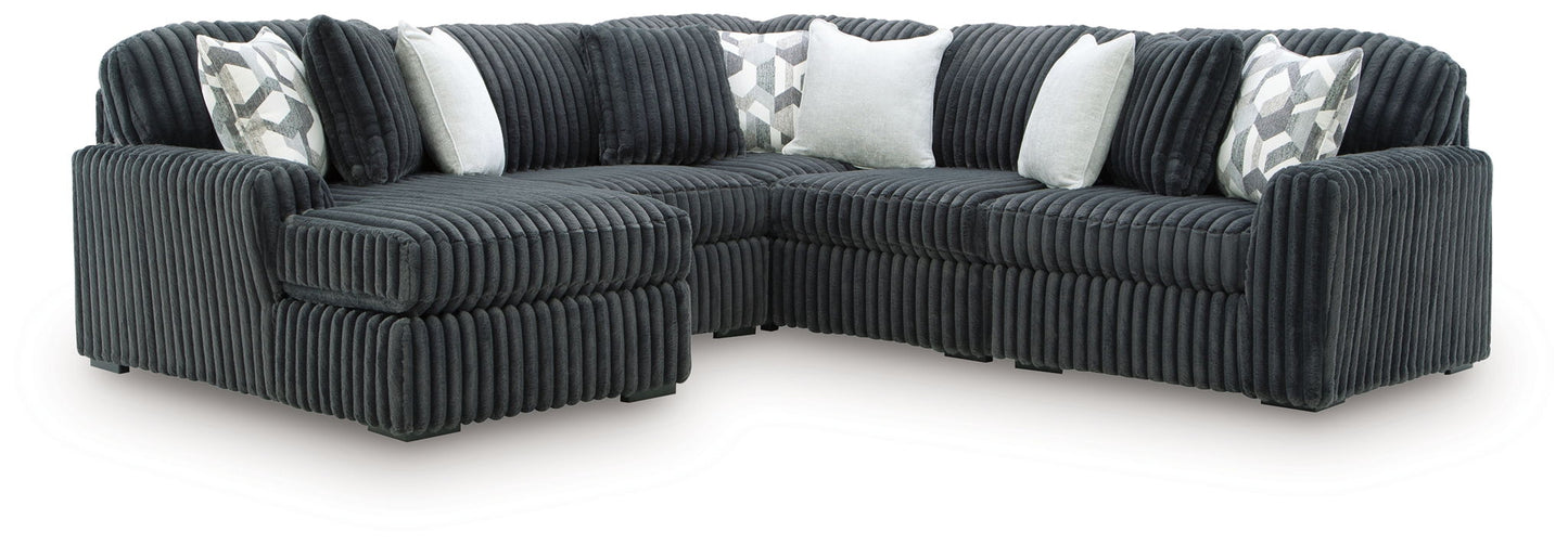 Midnight - Madness - Sectional - Hornell Furniture Outlet