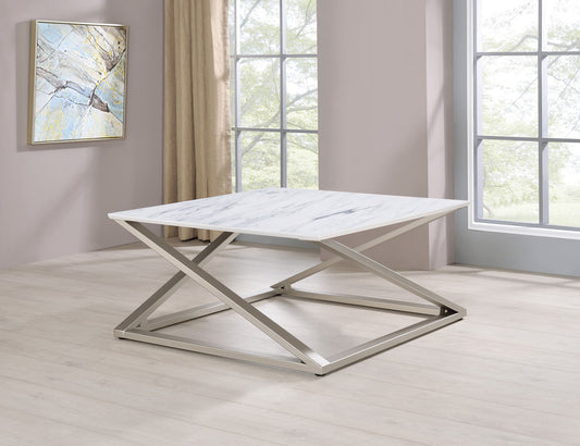 Zurich - 3 Piece Occasional Table Set - White - Hornell Furniture Outlet