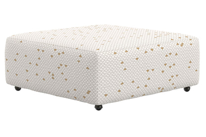Sanctuary - Castered Cocktail Ottoman - Chalk - Hornell Furniture Outlet