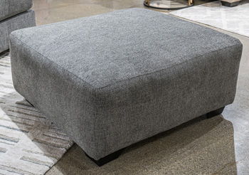 Clarington - Oversized Accent Ottoman - Greystone - Hornell Furniture Outlet