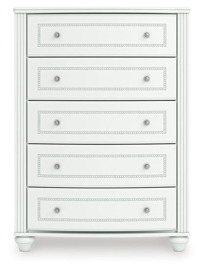 Kozlani - Five Drawer Chest - White - Hornell Furniture Outlet