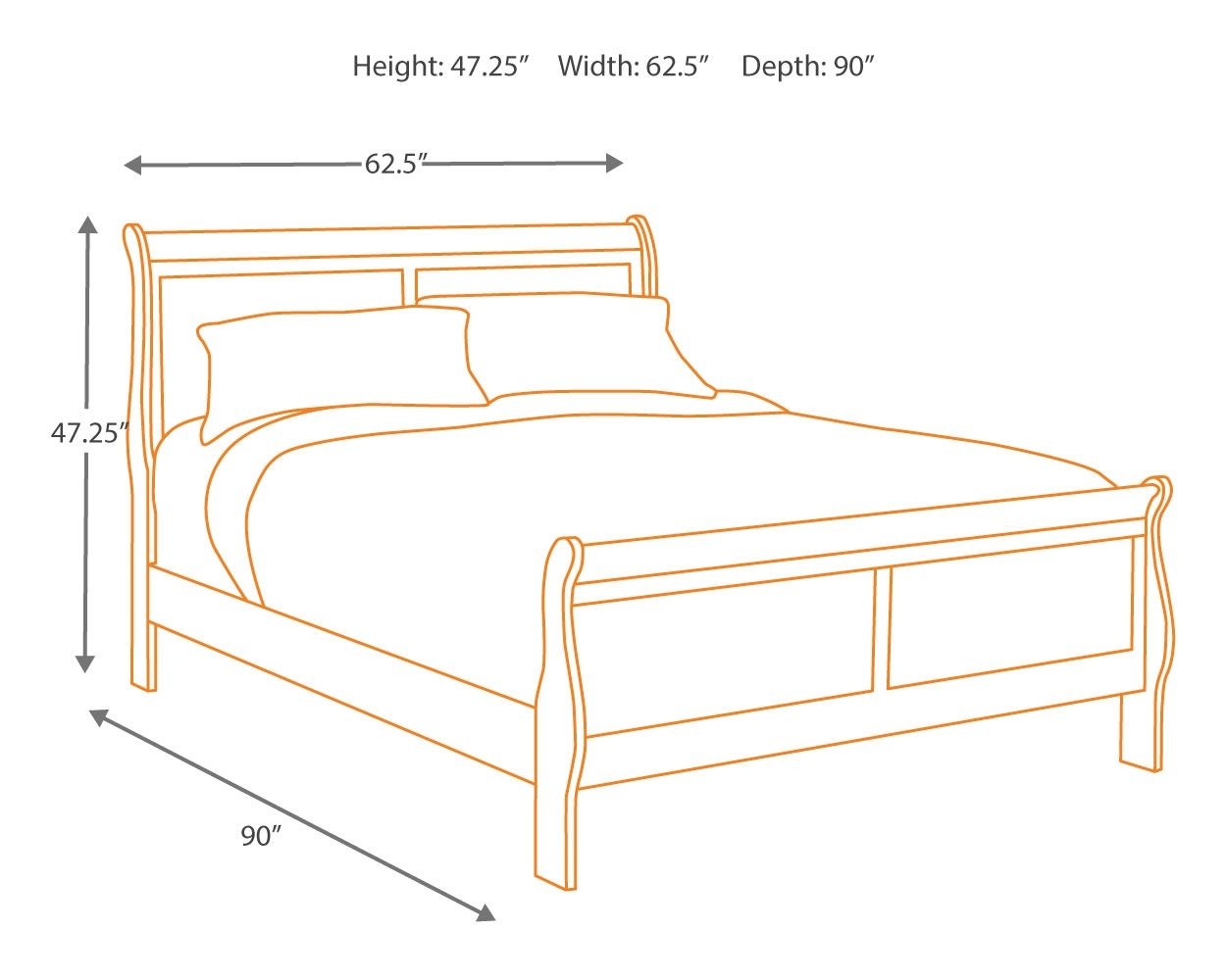 Alisdair - Dresser, Mirror, Sleigh Bed - Hornell Furniture Outlet