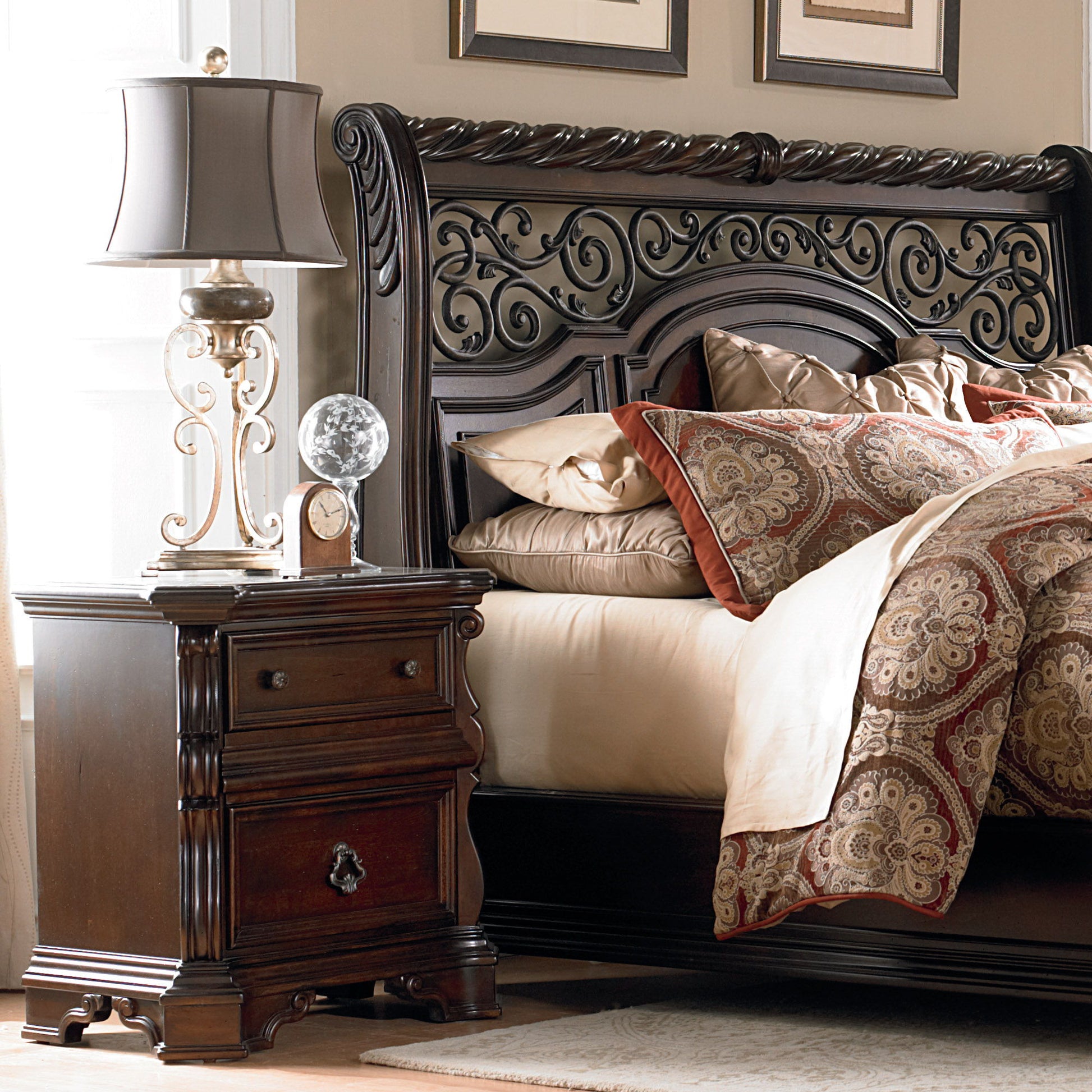 Arbor Place - Nightstand - Dark Brown - Hornell Furniture Outlet