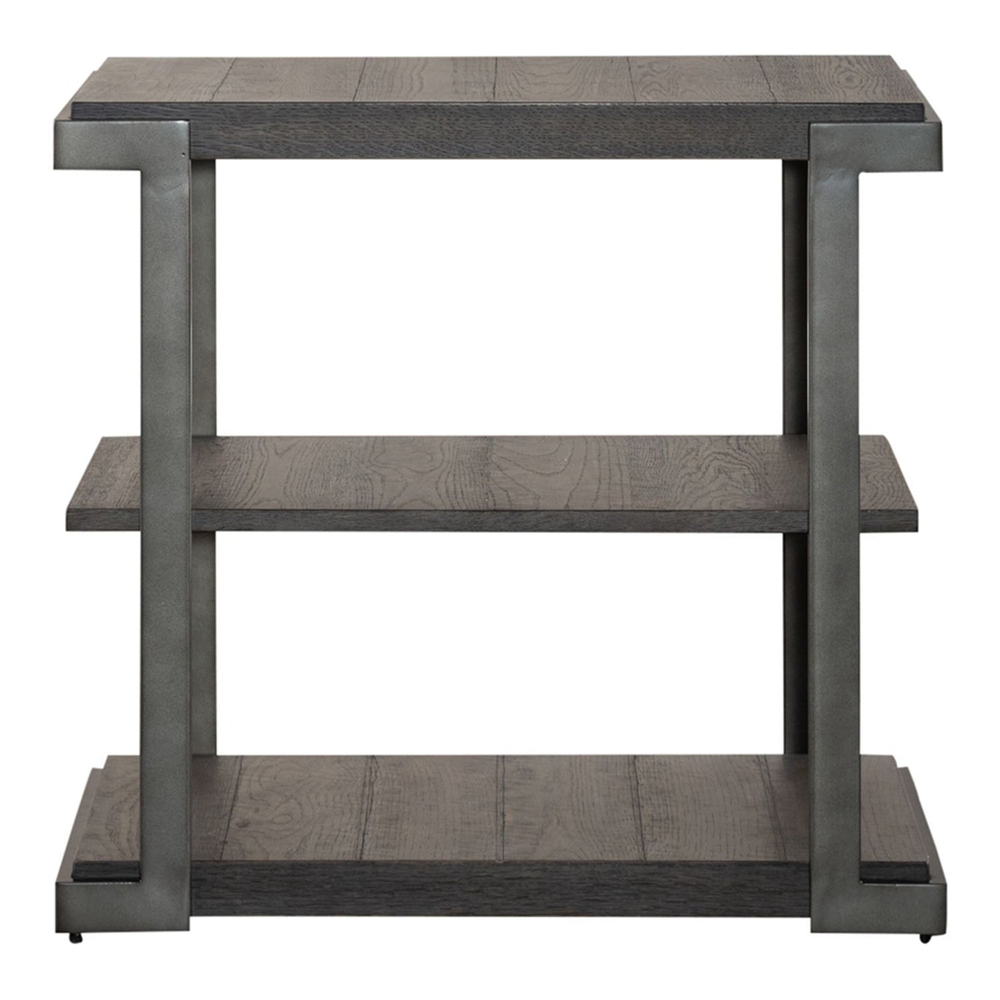 Modern View - Tiered End Table - Dark Gray - Hornell Furniture Outlet