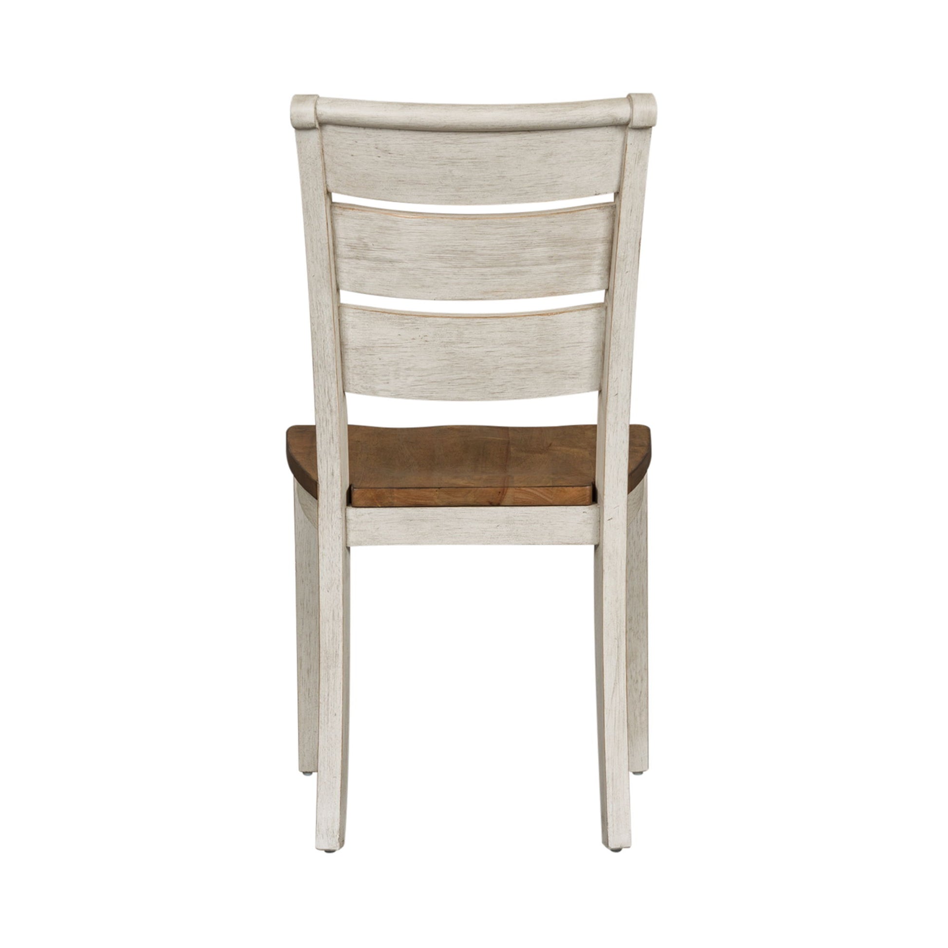 Farmhouse Reimagined - Ladder Back Side Chair - White - Hornell Furniture Outlet