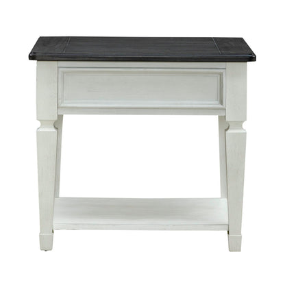 Allyson Park - Drawer End Table - White - Hornell Furniture Outlet