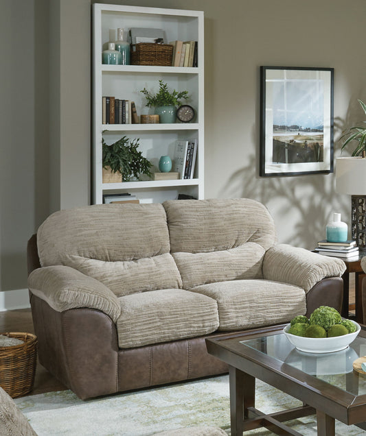 McMahon - Gliding Loveseat - Bark - Hornell Furniture Outlet