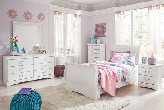 Anarasia - Sleigh Bed Set - Hornell Furniture Outlet