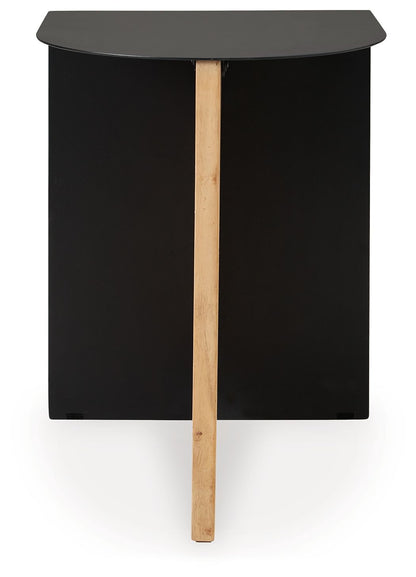 Ladgate - Black / Natural - Accent Table - Hornell Furniture Outlet