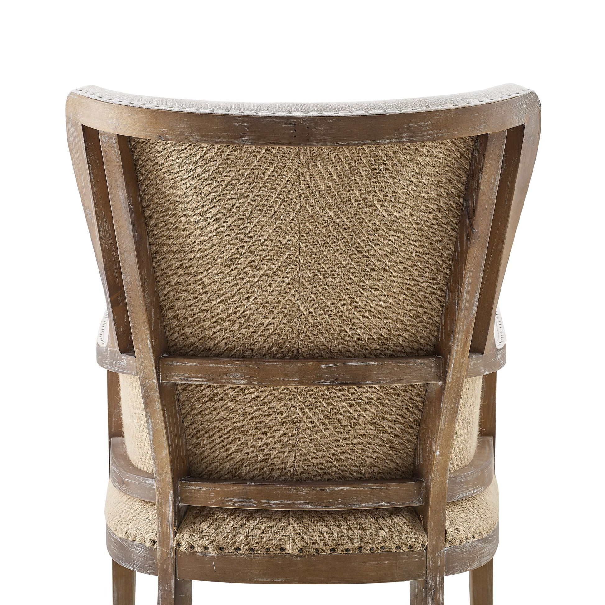 George - Wingback Accent Chair - Two Tone - Hornell Furniture Outlet