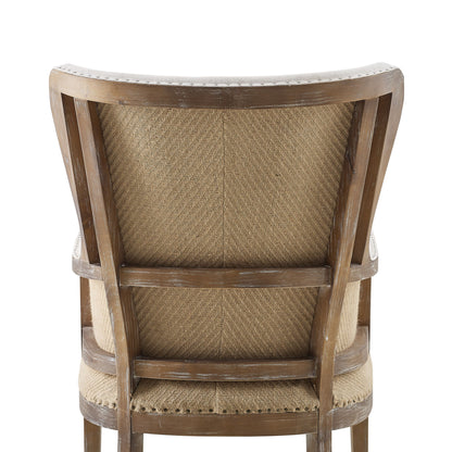 George - Wingback Accent Chair - Two Tone - Hornell Furniture Outlet