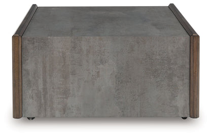 Kallenny - Brown / Gray - Square Cocktail Table - Hornell Furniture Outlet