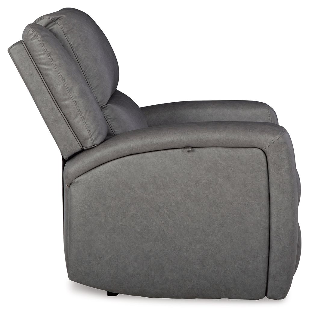 Brixworth - Slate - Zero Wall Recliner - Hornell Furniture Outlet