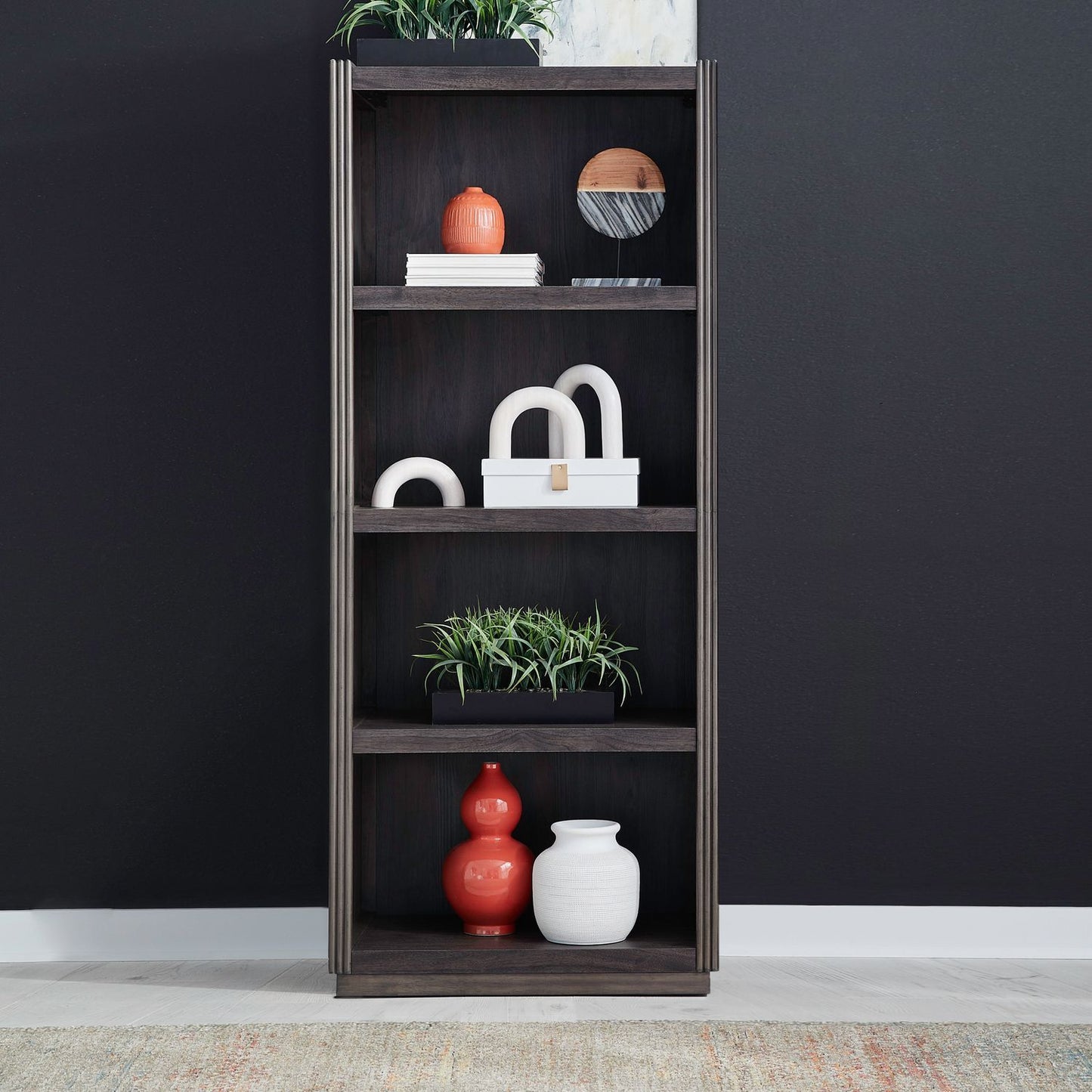 Modern Edge - Bunching Bookcase - Caffe - Hornell Furniture Outlet