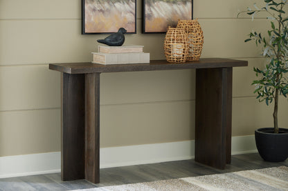 Jalenry - Grayish Brown - Console Sofa Table - Hornell Furniture Outlet