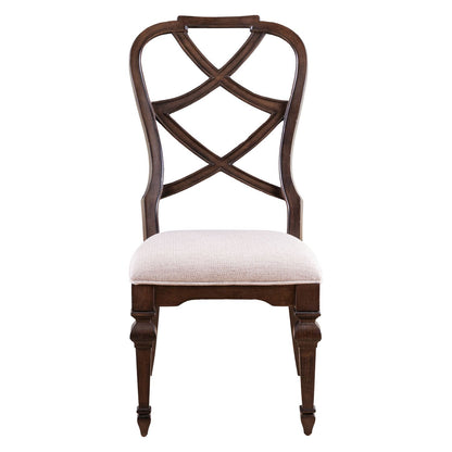 Provence Park - Wood Back Side Chair (RTA) - Brown - Hornell Furniture Outlet
