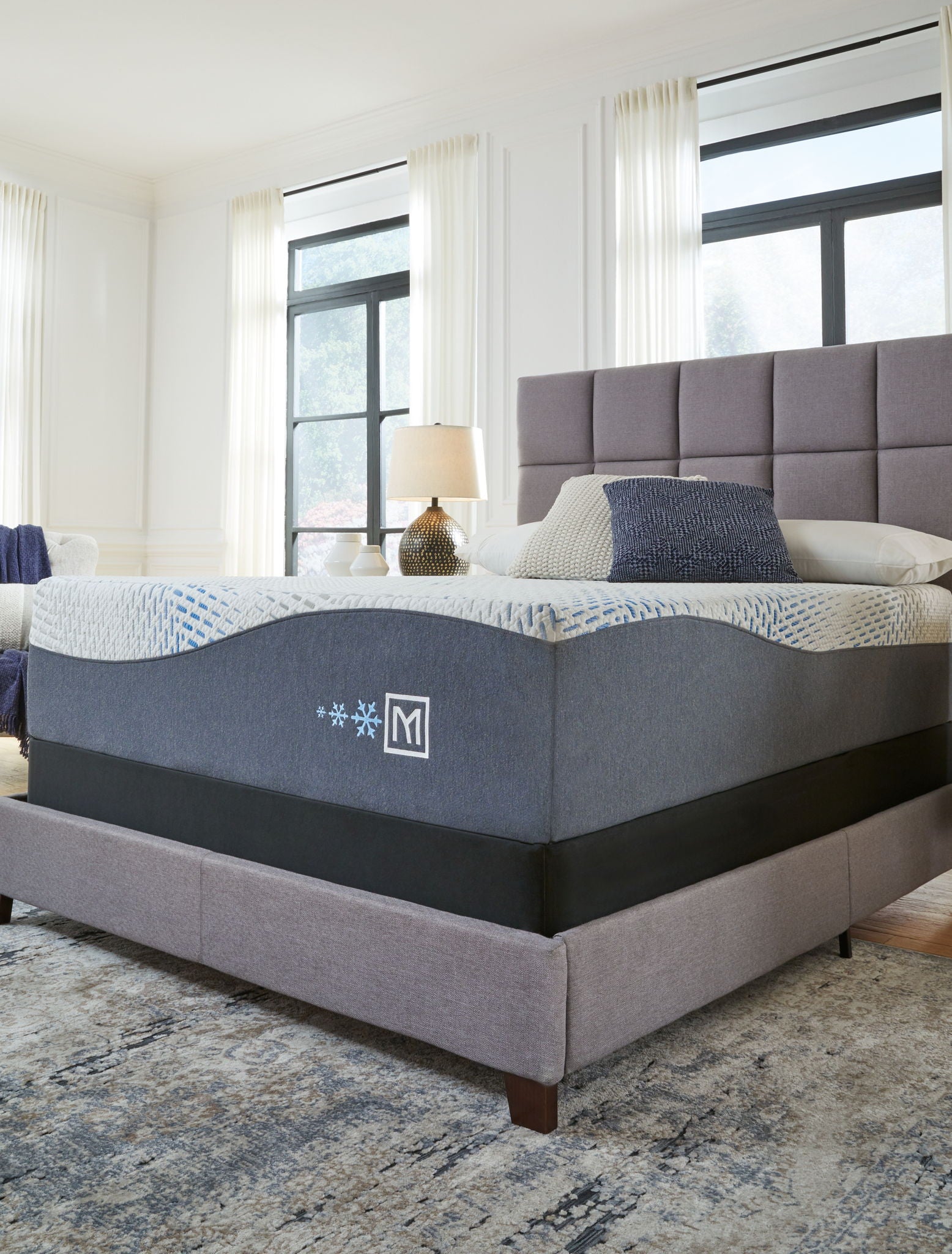 Millennium - Luxury Plush Gel Latex Hybrid Mattress, Foundation - Hornell Furniture Outlet