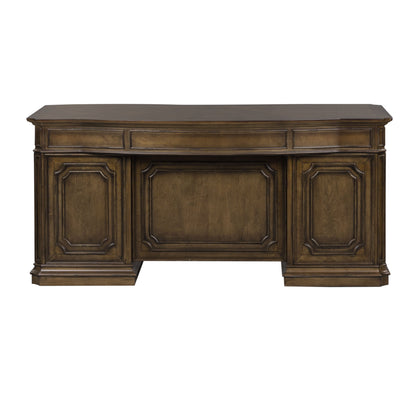Amelia - 5 Piece Home Office Jr Executive Set - Dark Brown - Hornell Furniture Outlet