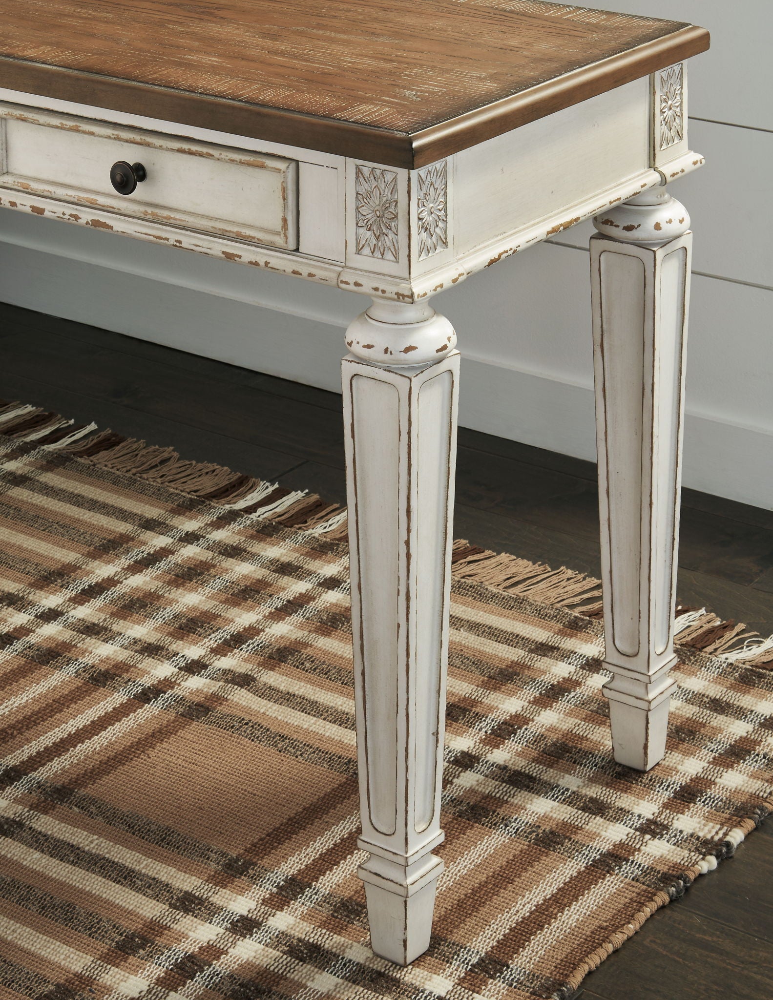 Realyn - Light Brown - Home Office Desk - Hornell Furniture Outlet