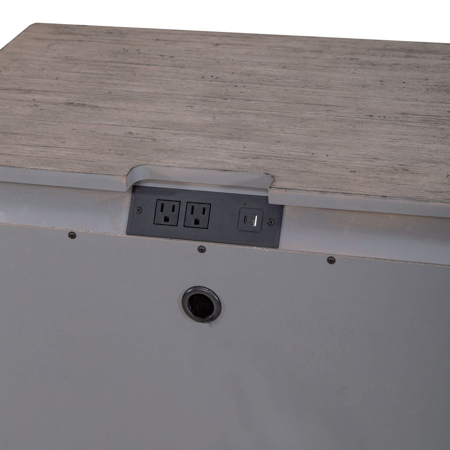 Big Valley - 2 Drawer Night Stand w/ Charging Station - Hornell Furniture Outlet