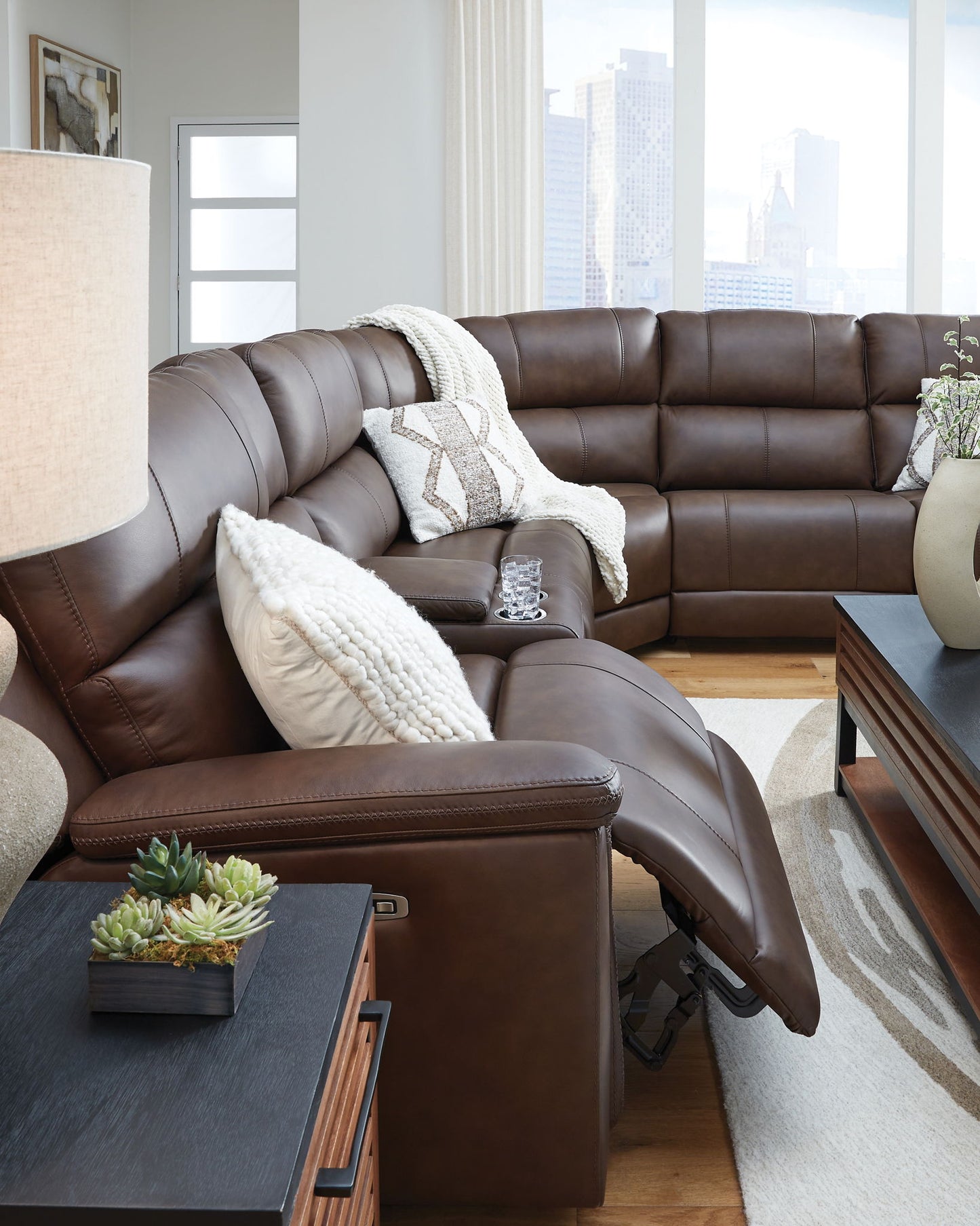 Bleckley - Reclining Sectional - Hornell Furniture Outlet