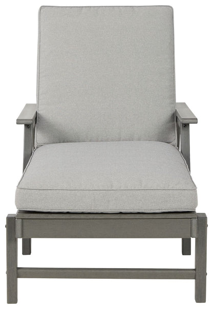 Visola - Gray - Chaise Lounge with Cushion - Hornell Furniture Outlet