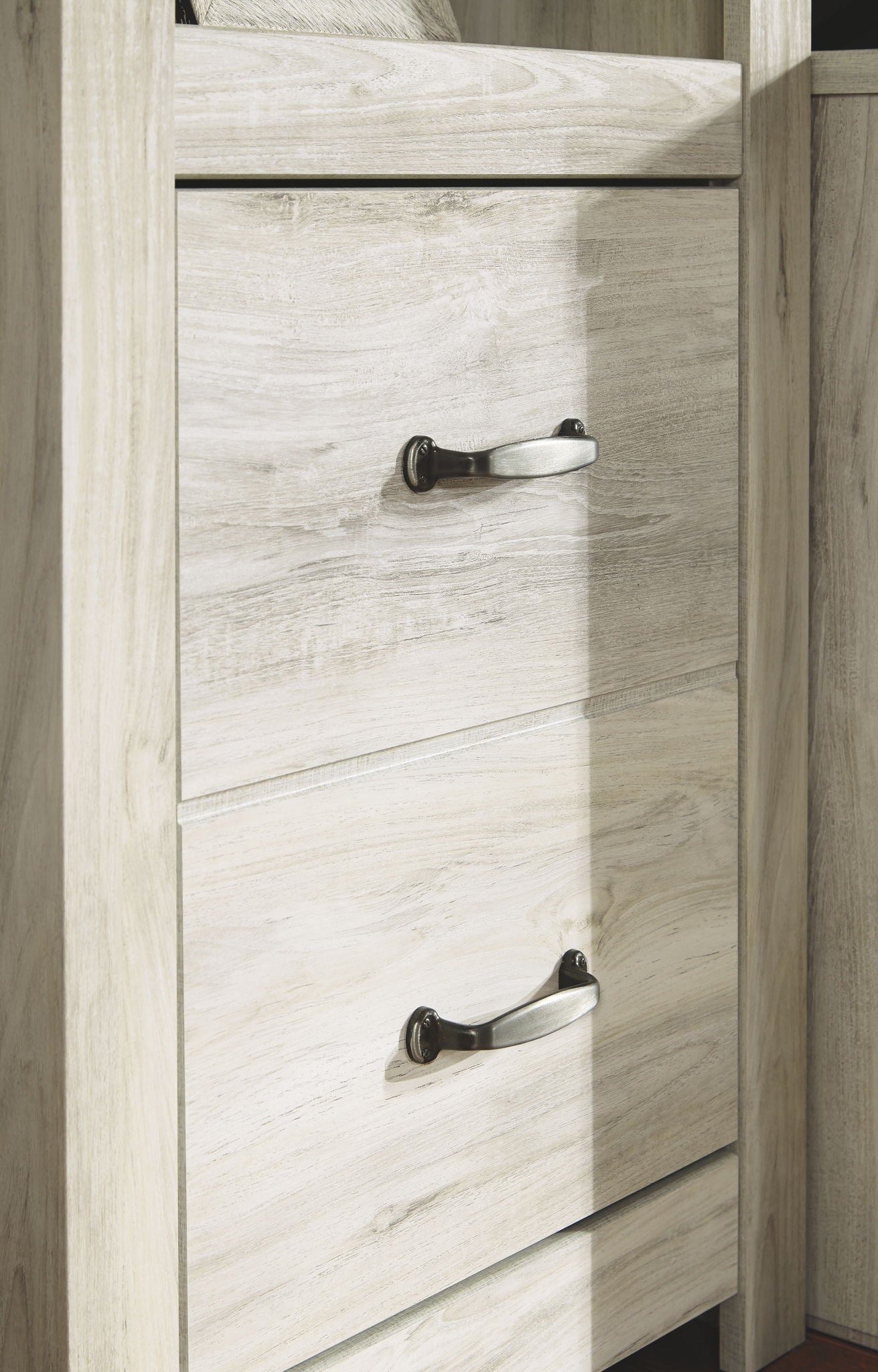 Bellaby - Whitewash - Pier - 2 Drawers - Hornell Furniture Outlet