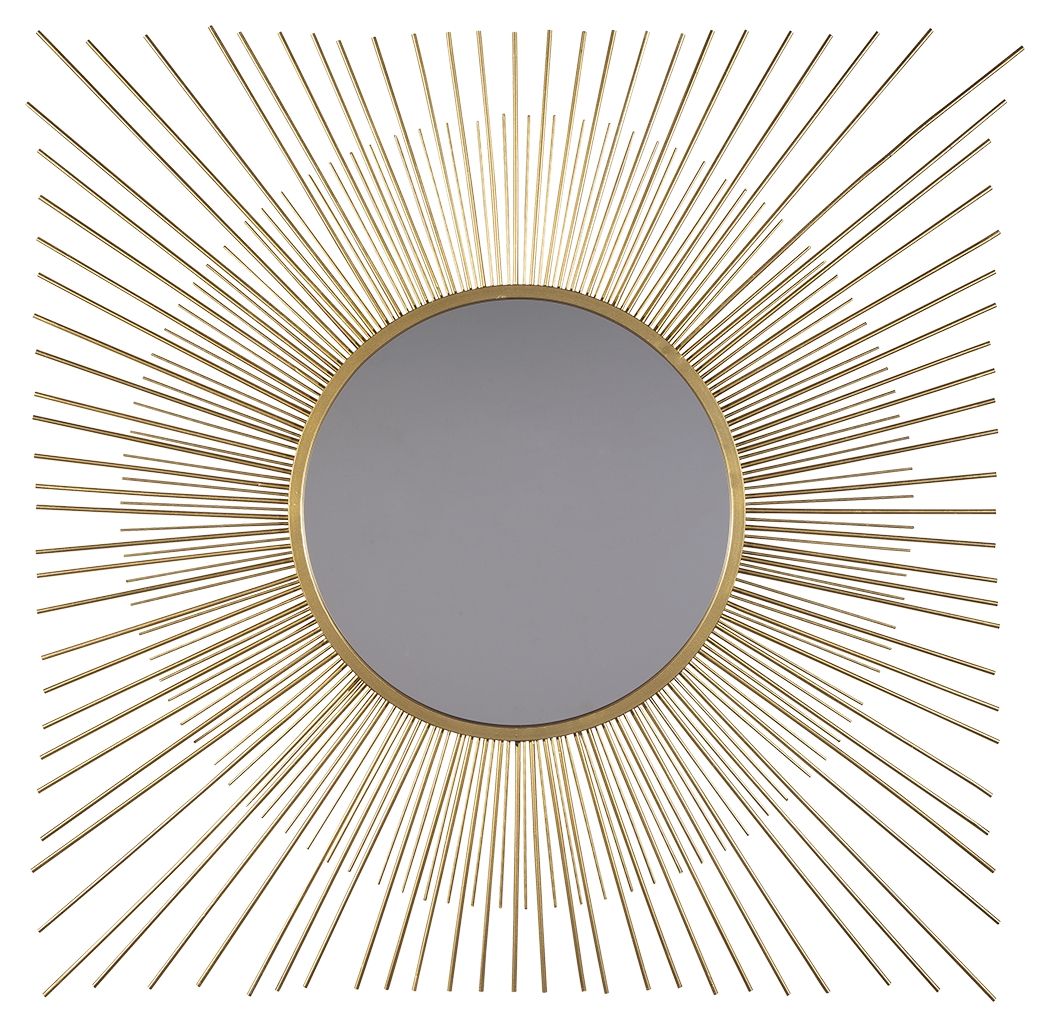 Elspeth - Gold Finish - Accent Mirror - Hornell Furniture Outlet