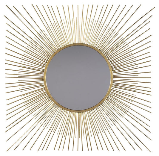 Elspeth - Gold Finish - Accent Mirror - Hornell Furniture Outlet