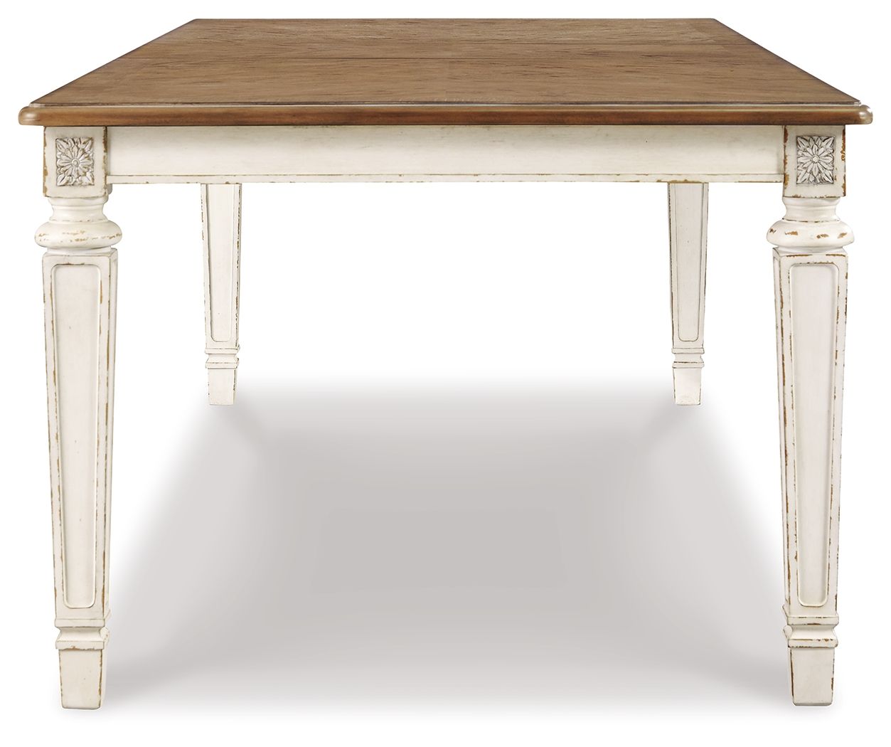 Realyn - Chipped White - Rectangular Dining Room Extension Table - Hornell Furniture Outlet
