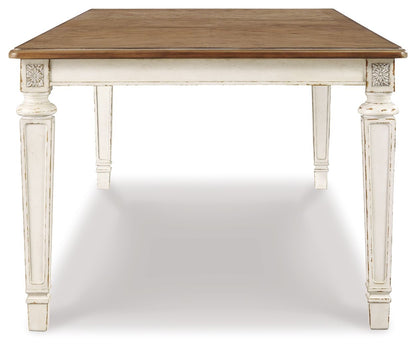 Realyn - Chipped White - Rectangular Dining Room Extension Table - Hornell Furniture Outlet
