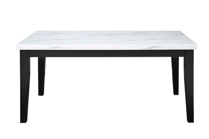 Sterling - Faux Marble Top Dining Table - White - Hornell Furniture Outlet