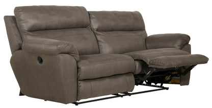 Atlas - Reclining Sofa - Charcoal - Hornell Furniture Outlet