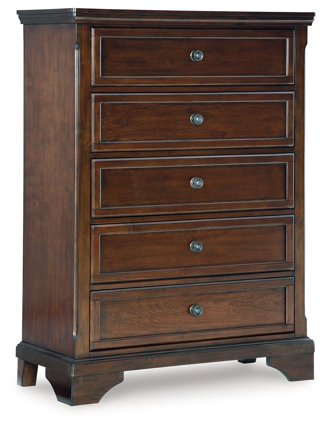Trellington - Brown - Five Drawer Chest - Hornell Furniture Outlet