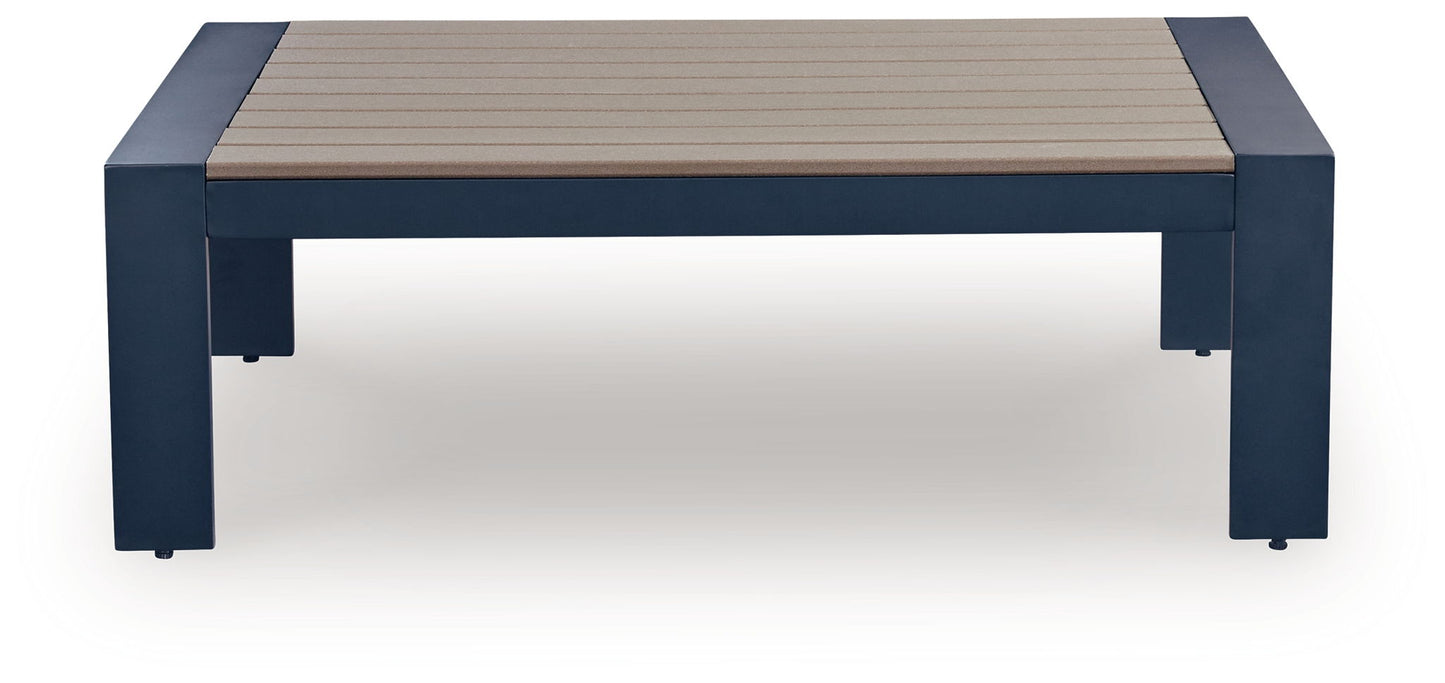 East Beach - Blue - Rectangular Cocktail Table - Hornell Furniture Outlet