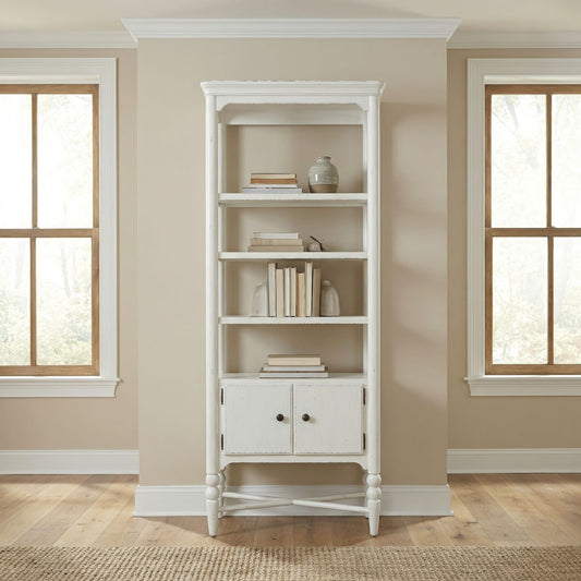 Turnberry Park - Etagere - Washed White - Hornell Furniture Outlet