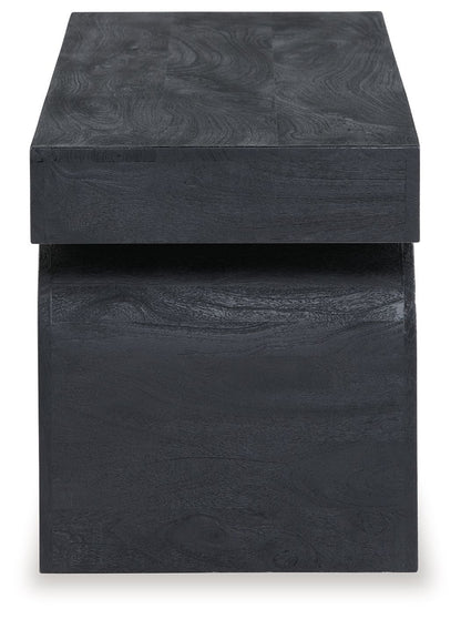 HoLGrove - Black - Accent Bench - Hornell Furniture Outlet