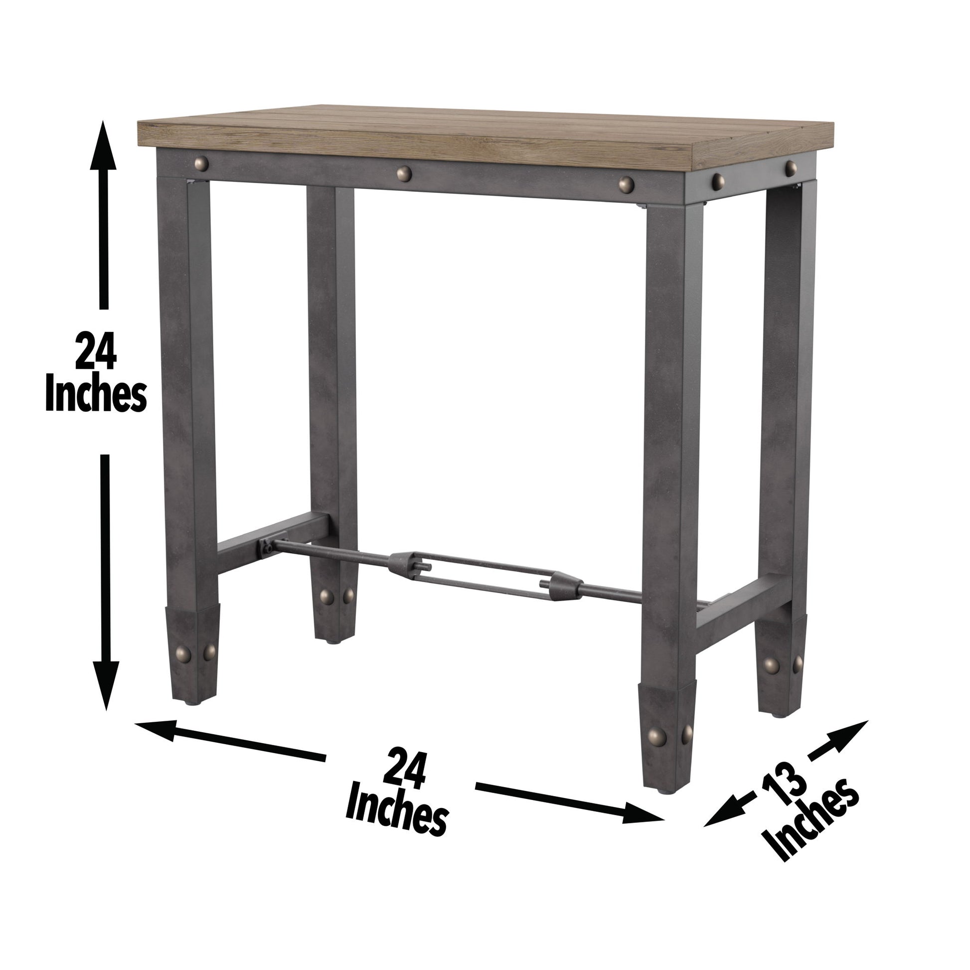 Jersey - Chairside End Table - Brown - Hornell Furniture Outlet