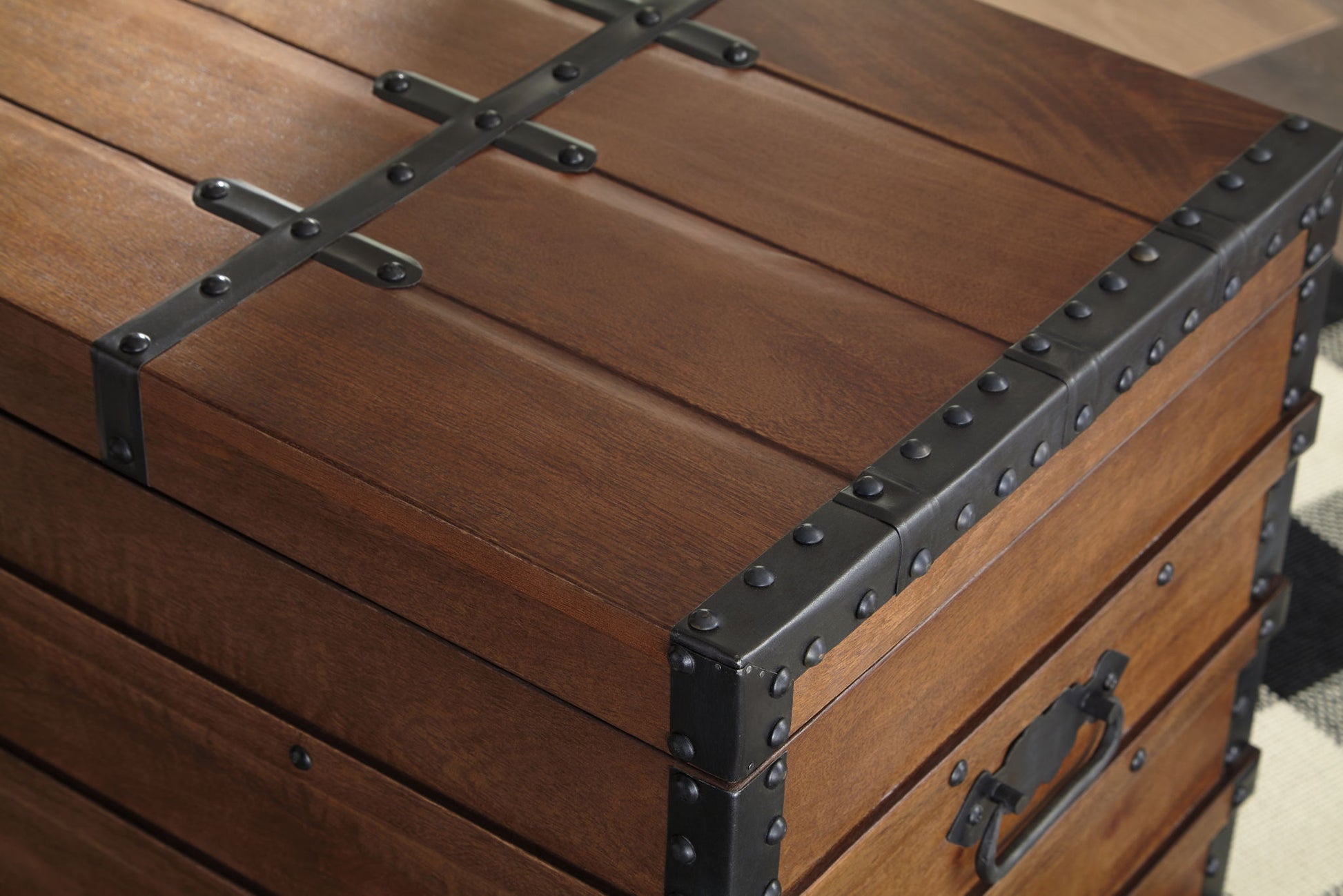 Kettleby - Storage Trunk - Brown - Hornell Furniture Outlet
